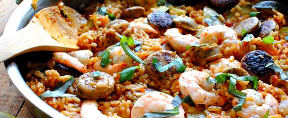 Express Pressure Cooker Seafood Paella